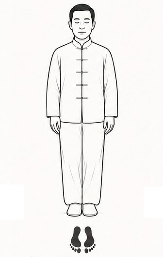 Qi Gong - Posture initiale face